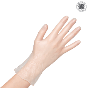 Puderfreier transparenter Vinylhandschuh wiroBASIC PF transparent